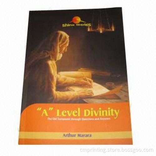 Softcover book printing, black printing, 100g wood-free paper, embossed on front cover